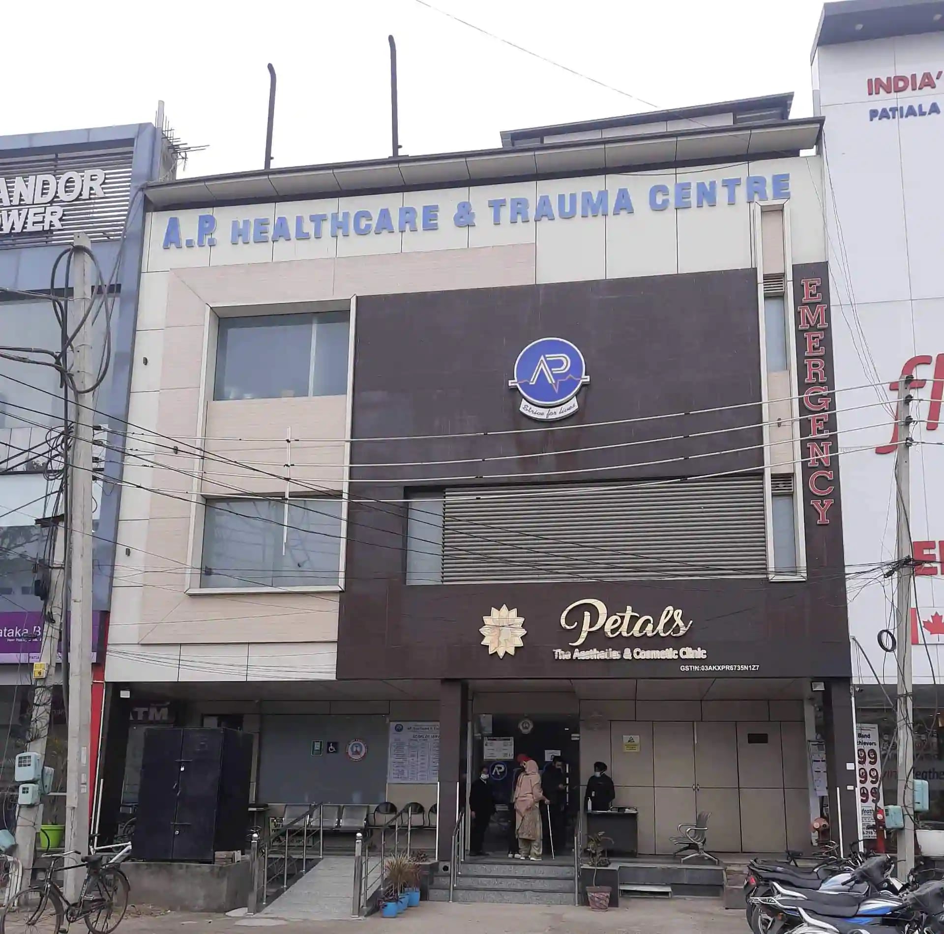 A. P. Healthcare & Trauma Centre Patiala No. Phatak