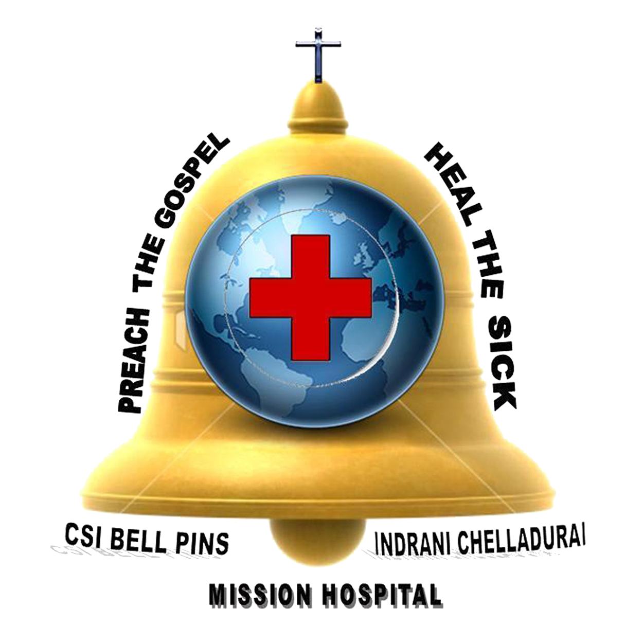 CSI Bell Pins Indrani Chelladurai Mission Hospital logo